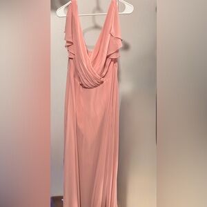 Blush Pink Bridesmaid Dress – Flowy & Elegant